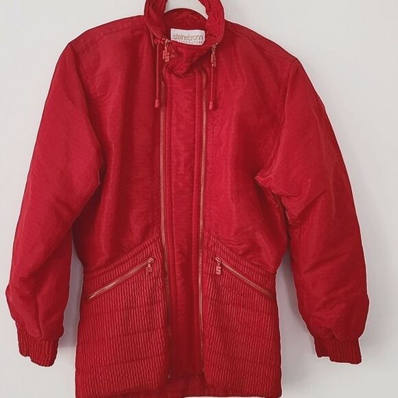 Peter Steinebronn Vintage Red Ski Jacket 8 M - Picture 2 of 14